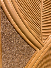 Vintage Bamboo and Rattan 3-Panel Screen