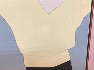 Patrick Nagel Commemorative No. 8 "Yellow Sweater" Serigraph, Framed