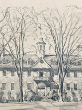 Framed 9x11" Wren Building Pencil Sketch Print By Charles Overly