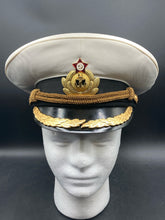 Rare Soviet Union High Rank Naval Officer's Visor Cap Size 57