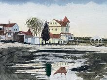 Artist Signed Point Independence Onset Massachusetts Watercolor Painting