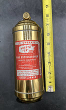 Vintage Merlite Industries Presto Brass Mini Fire Extinguisher w/ Bracket