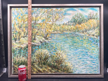 Framed 23x30" Ivan Shapoval "On Psla Landscape" Painting