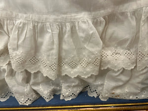 Antique Christening Gown in Shadow Box