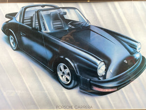 Porshce 911 Targa Poster, Framed