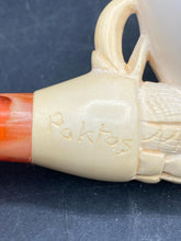 Paykoc Hand Carved Bird Talon Design Meerschaum Pipe w/ Case