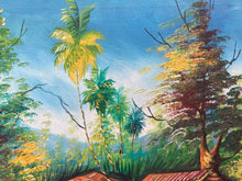 Benoit Signed Haitian Folk Art Acrylic Painting 24x36"