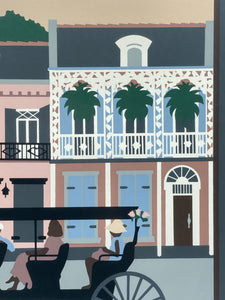 Patti Harris Googe Signed Numbered New Orleans Serigraph