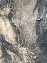 Antique Signed "Eve Looked At Herself In The Water" Engraving, Framed