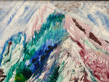 Original Aritst Signed Abstract Mountain Painting On Canvas