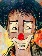 Pierre Mas Signed Original Clown Gouache Painting