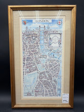 Framed 1989 London Street Map