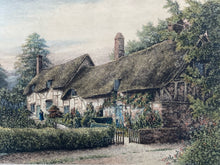 Antique J.R. Hutchinson "Anne Hathaway's Cottage" Etching, Framed