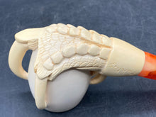 Paykoc Hand Carved Bird Talon Design Meerschaum Pipe w/ Case