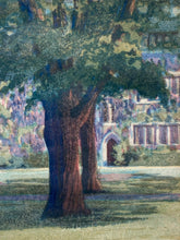 Louis Novak Signed "From Blair Court" Princeton University Linoleum Block Print