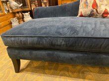 Bernhardt Blue Chaise Lounge Chair