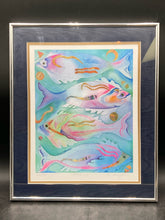 Aimee Trayser Signed Limited Edition "Fish x4" Framed Lithograph