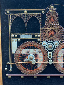 Steampunk Copper Wire Locomotive Art