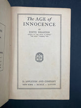 The Age Of Innocence By Edith Wharton (1920 First Edition, First Printing) - view 2
