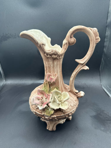 Capodimonte Floral Pitcher