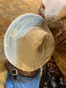 Concrete Dog With Hat