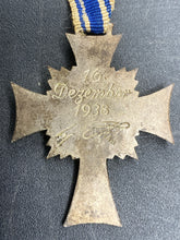 WWII German mother's silver cross