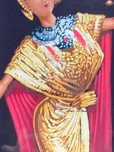 Artist Signed Thai Dancer Silk Painting