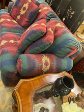 Bassett Southwest Style Couch With 4 Pillows