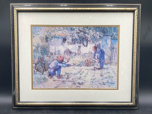Vincent Van Gogh "First Steps" Print, Framed