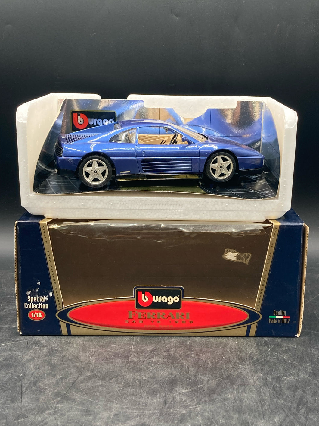Burago 1/18 1989 Ferrari 348 TB Die Cast Model COD 3039 W/ Box