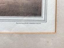 Vintage Currier & Ives "Four-In-Hand" Reproduction Lithograph