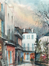 Nestor Fruge Signed Original New Orleans Street Scene Watercolor Painting - view 2