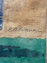 E.A. Evans Signed Native American Watercolor Painting