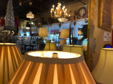 Art Nouveau "Three Graces" Bronze Lamp WIth Linen Shade
