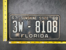 Vintage 1967/1968 Florida License Plate