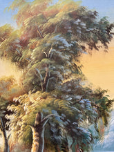 K. Hillman Signed Original Tropical Landscape Oil Painting