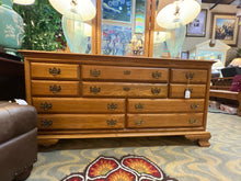 Light Wood Dresser With Triple Mirror