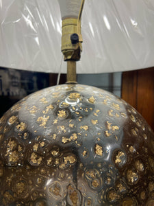 Round Contemporary Art Glass Lamp