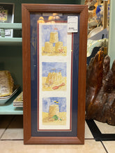 Triple Sandcastle Framed Print