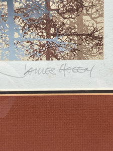 James Hagen Signed "Oakbrook" Limited Edition Serigraph, Framed