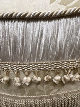 Off White Ottoman With Frill