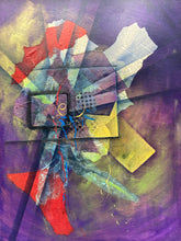 Original Chris Cruz Signed Contemporary Abstract Painting, Framed - view 2