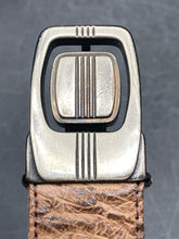 42" Full Quill Ostrich Leather Belt, Brown