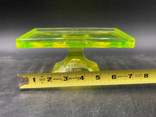 Antique Clarks Teaberry Gum Vaseline Glass Display