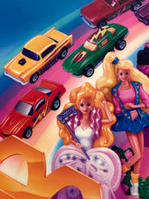 1991 McDonald's Happy Meal Hot Wheels & Barbie Translite Sign