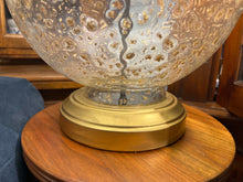 Round Contemporary Art Glass Lamp