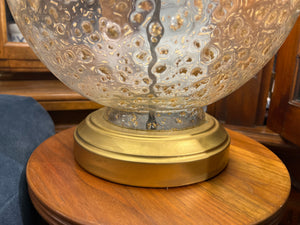Round Contemporary Art Glass Lamp