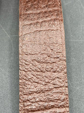 40" Full Quill Ostrich Leather Belt, Tan