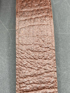 40" Full Quill Ostrich Leather Belt, Tan
