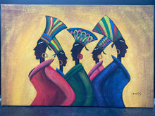 Original N. Melody Signed "Aristocrats" Acrylic Painting